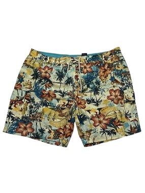 🌴 Caribbean Joe Island Supply Co. Tropical Swim Trunks XXL Beach, Vacation